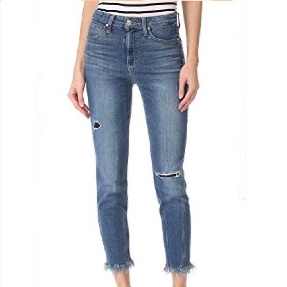 Joe’s Jeans Charlie High Rise Crop Distressed